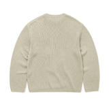 Loose Gauge Knit Crew Dusty Ivory - LIKELIHOOD