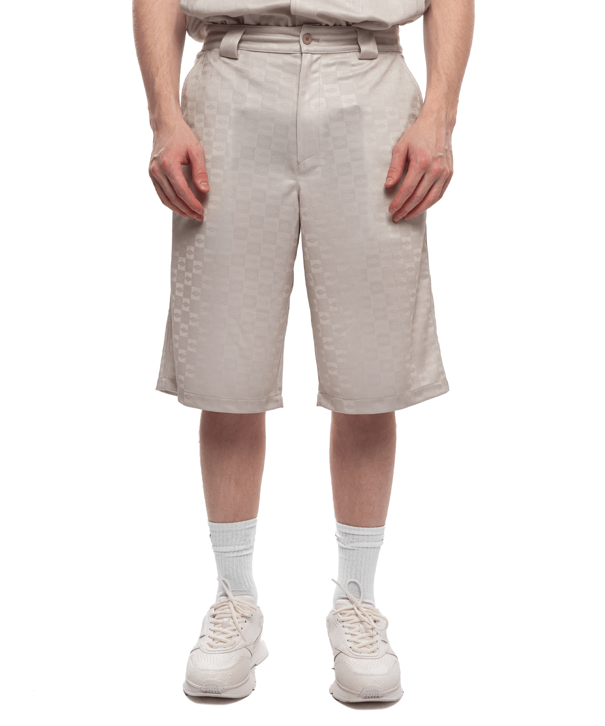 Loose Shorts Jacquard Tidal Foam - LIKELIHOOD