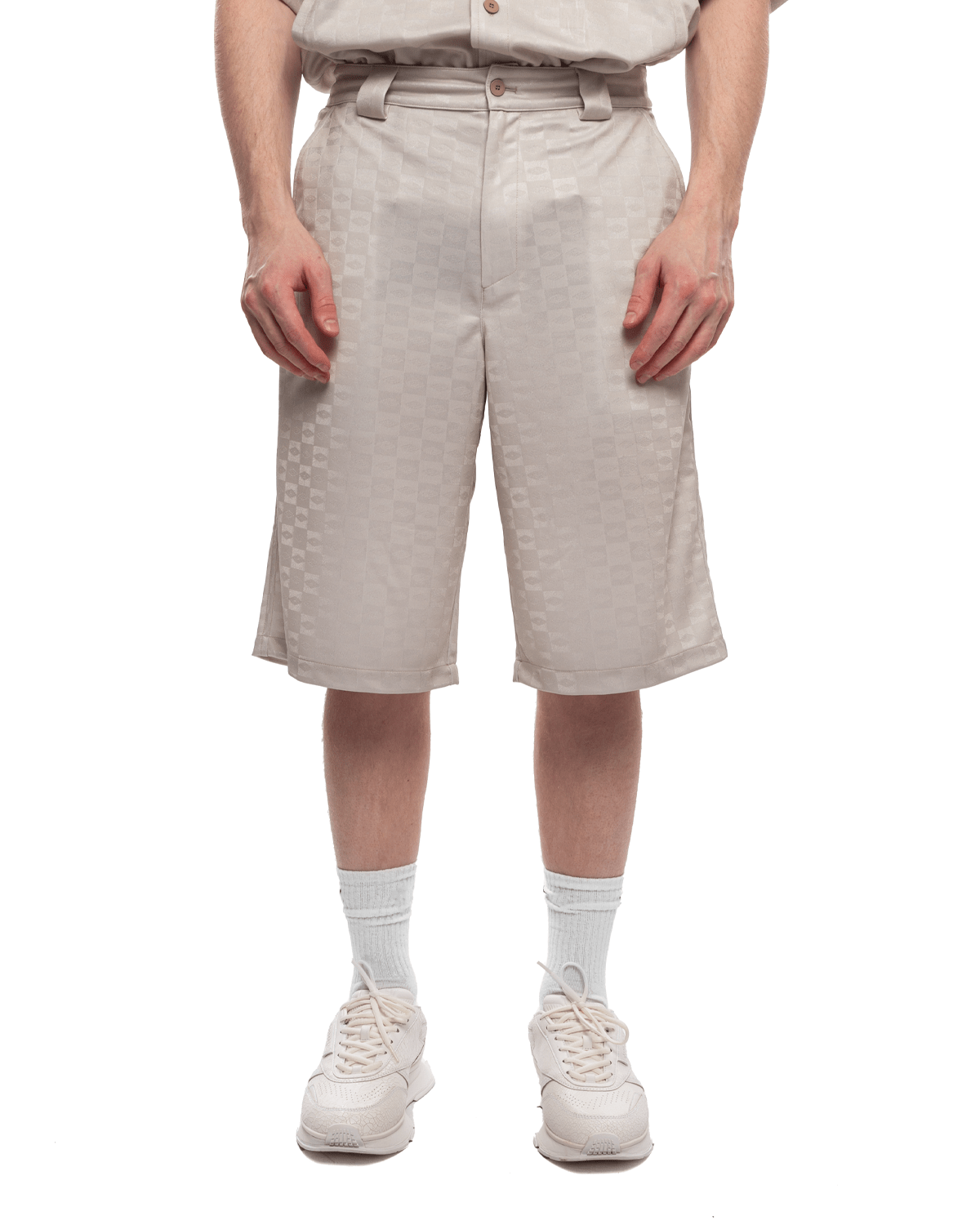 Loose Shorts Jacquard Tidal Foam - LIKELIHOOD