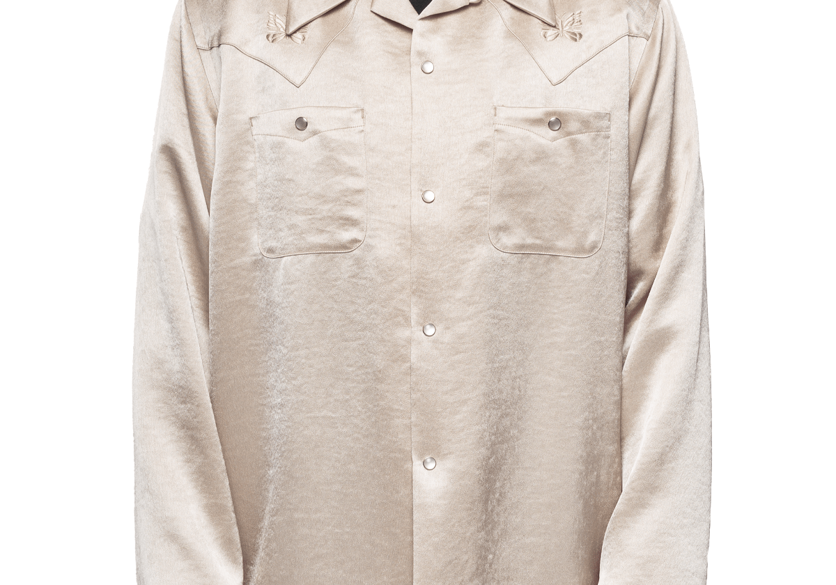 L/S Cowboy One - Up Shirt Beige - LIKELIHOOD