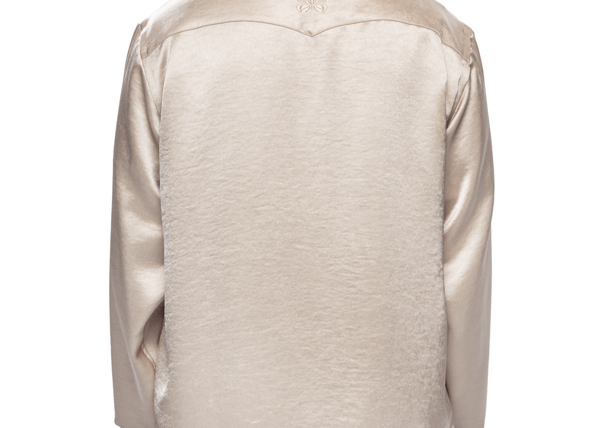 L/S Cowboy One - Up Shirt Beige - LIKELIHOOD