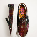 LX Classic Slip-On 98 Harris Tweed Red/Multi - LIKELIHOOD