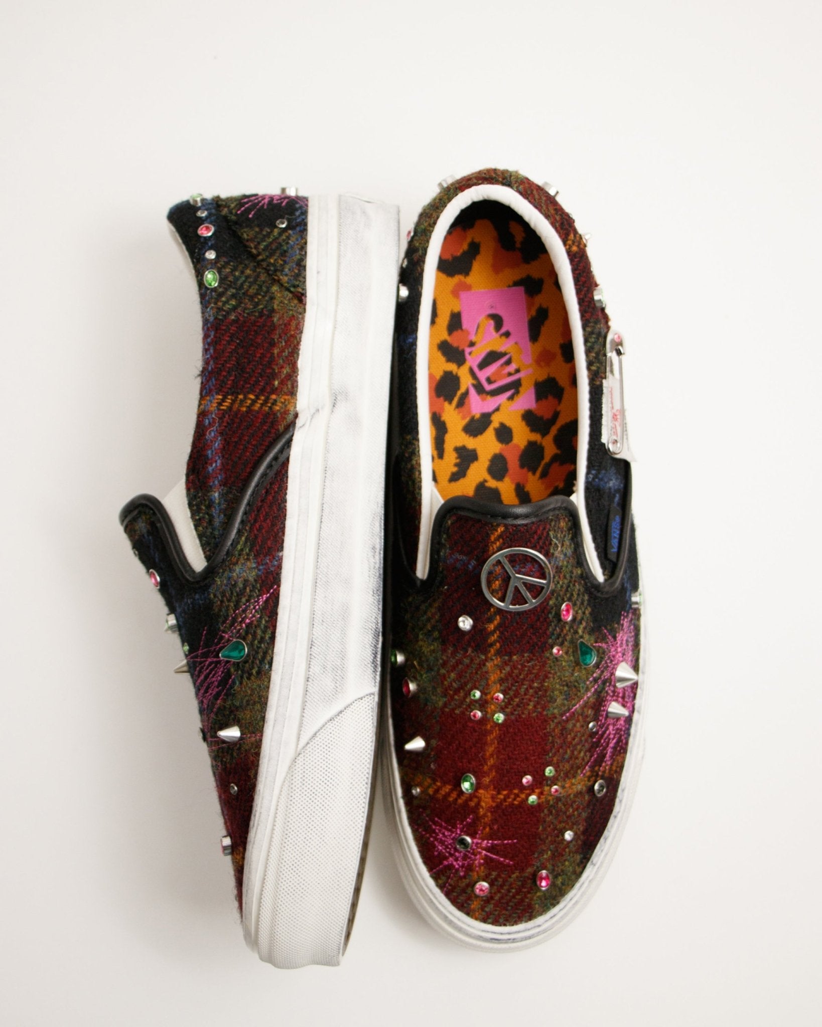 LX Classic Slip-On 98 Harris Tweed Red/Multi - LIKELIHOOD