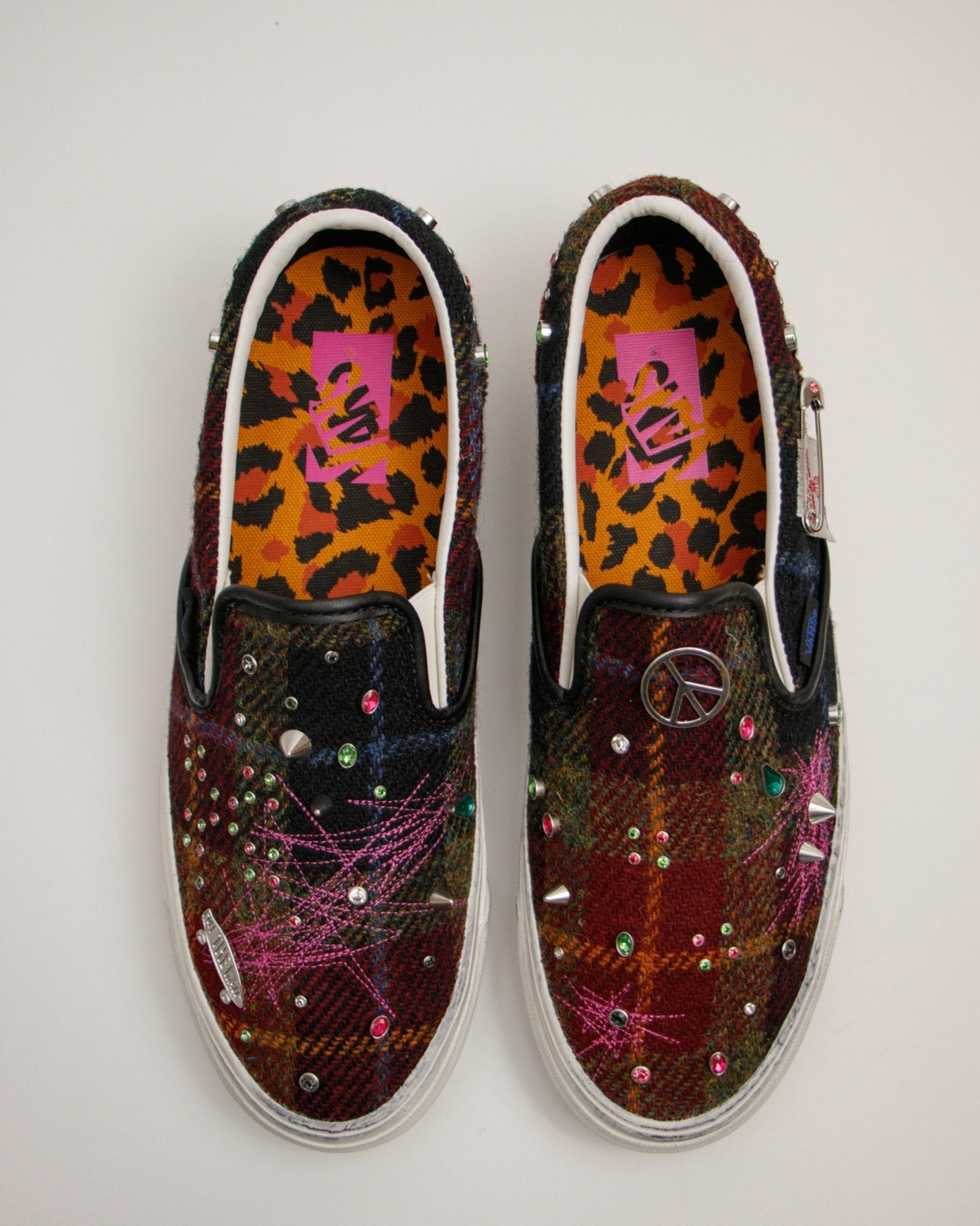 LX Classic Slip-On 98 Harris Tweed Red/Multi - LIKELIHOOD