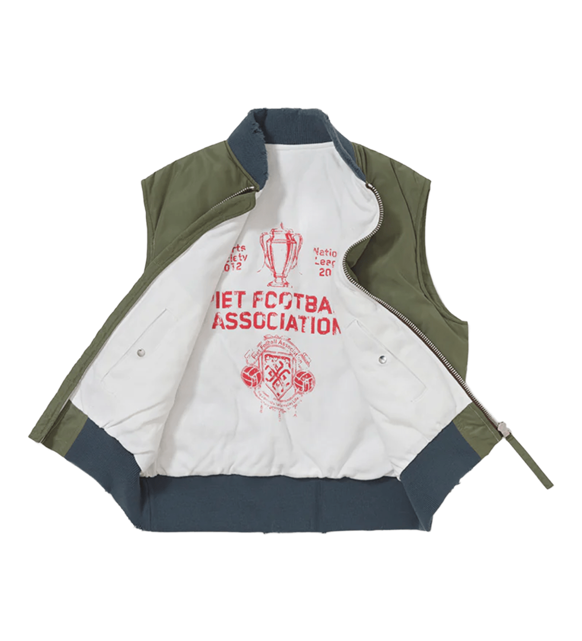 MA - 1 Distressed Vest Green - LIKELIHOOD