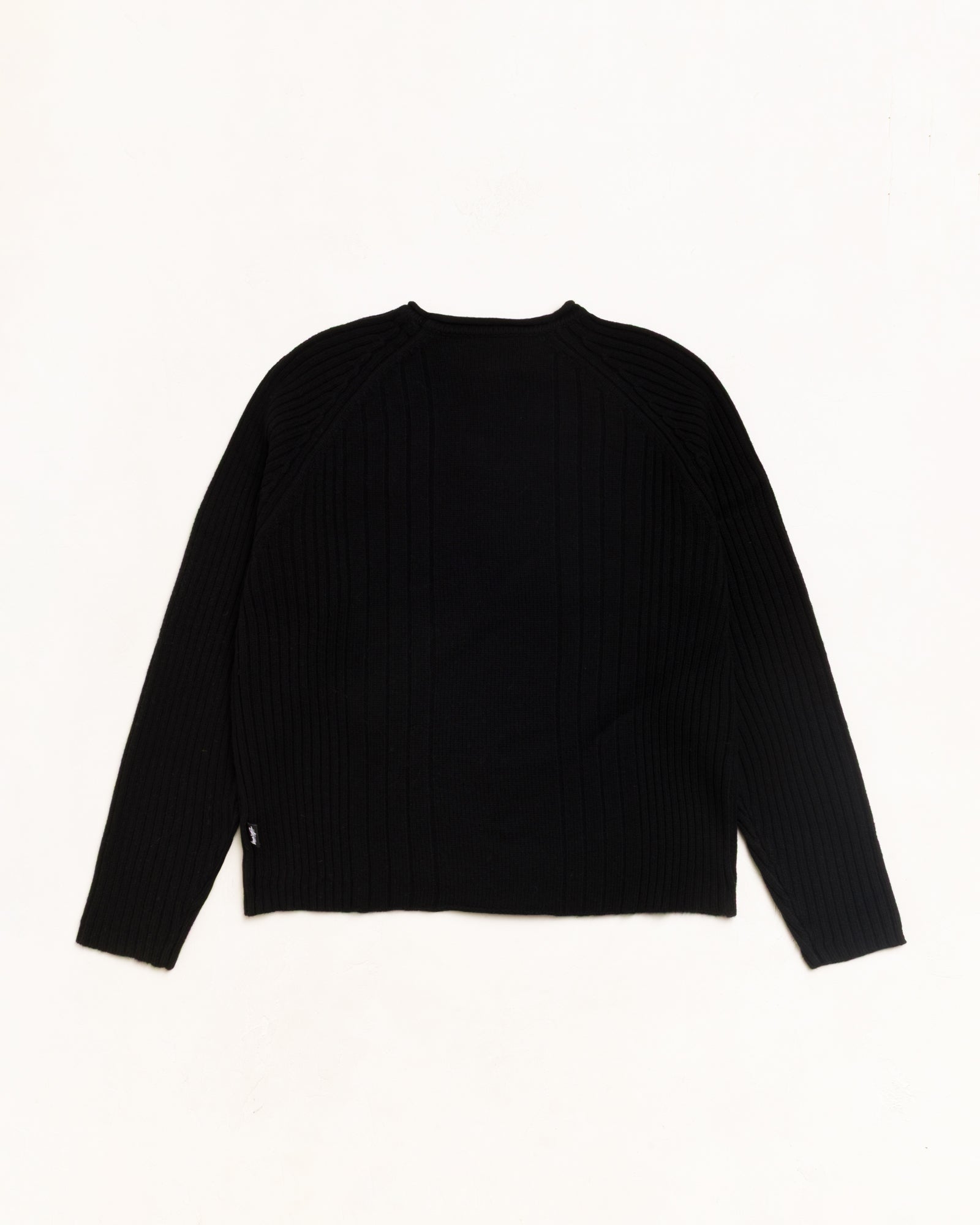 Merino Roll Neck Sweater Black - LIKELIHOOD