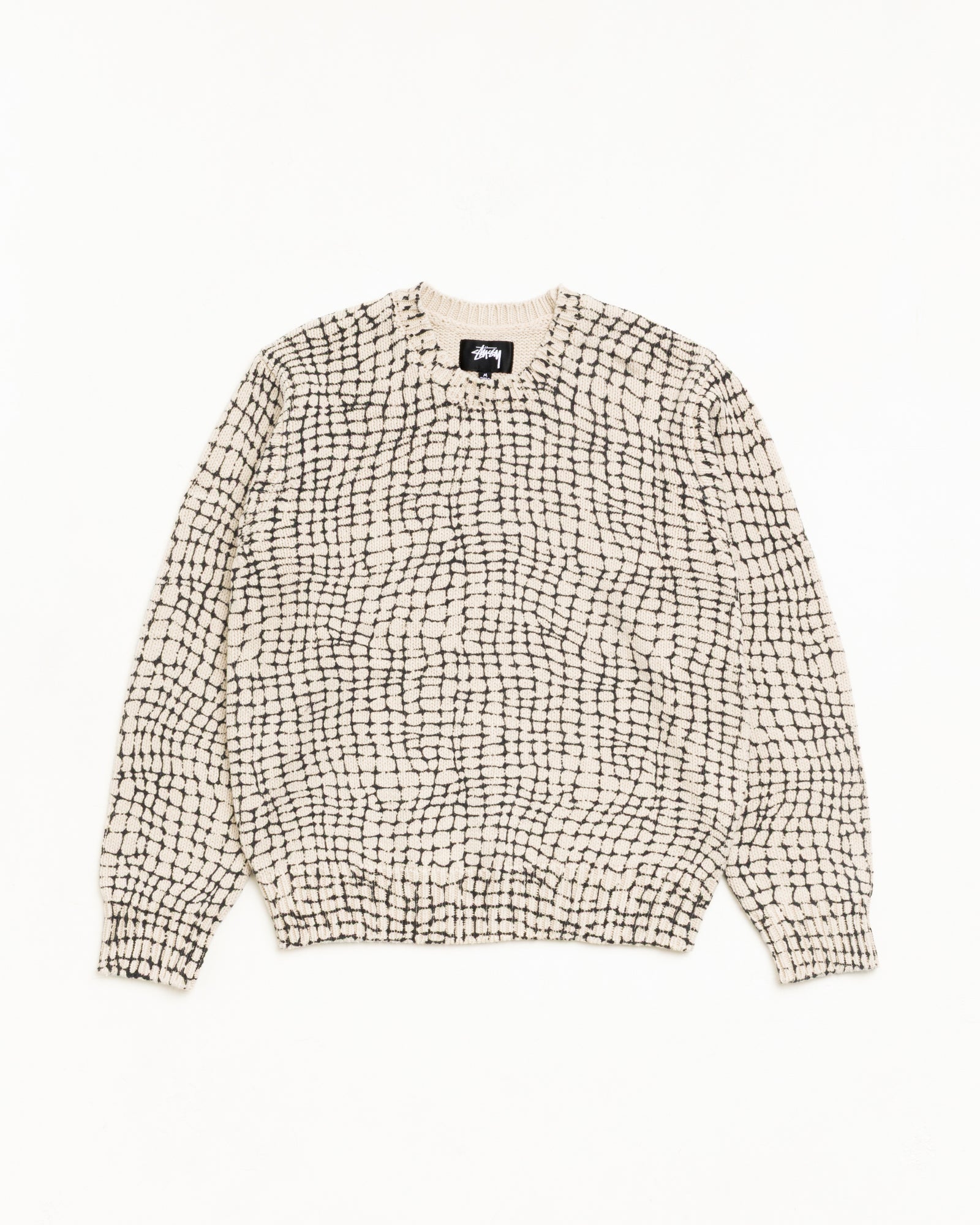 Mesh Print Sweater Mesh Net - LIKELIHOOD