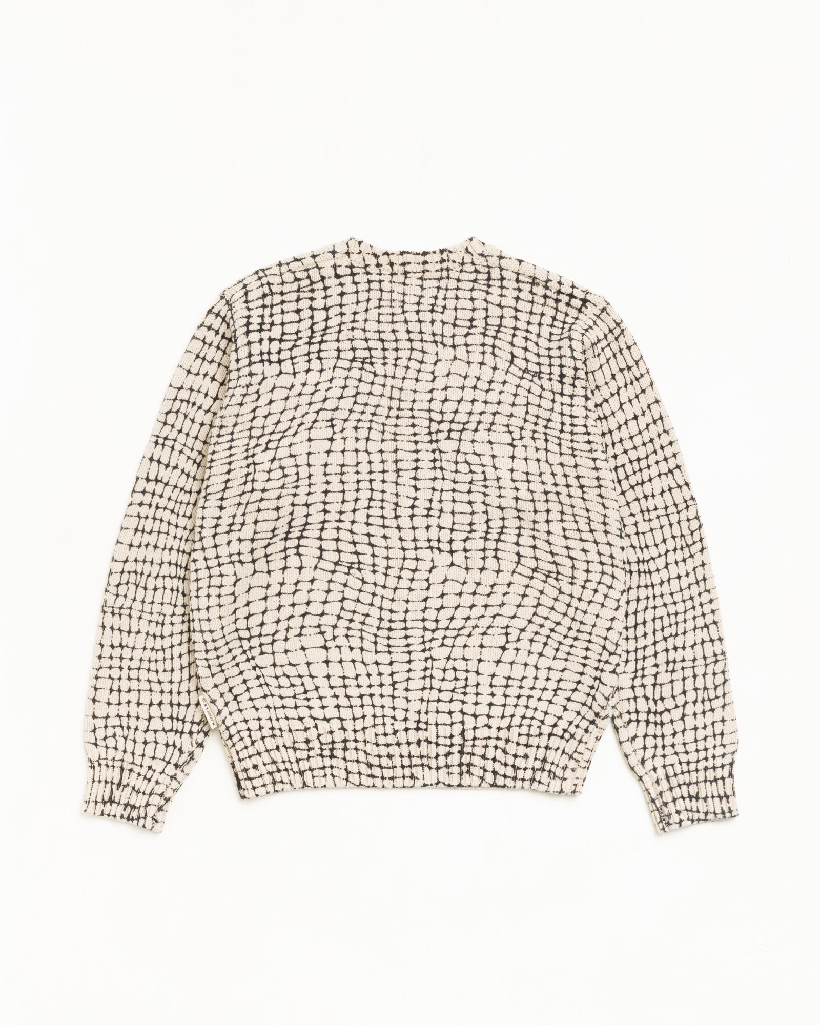 Mesh Print Sweater Mesh Net - LIKELIHOOD