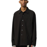Executive Shirt Dark Brown Stripe