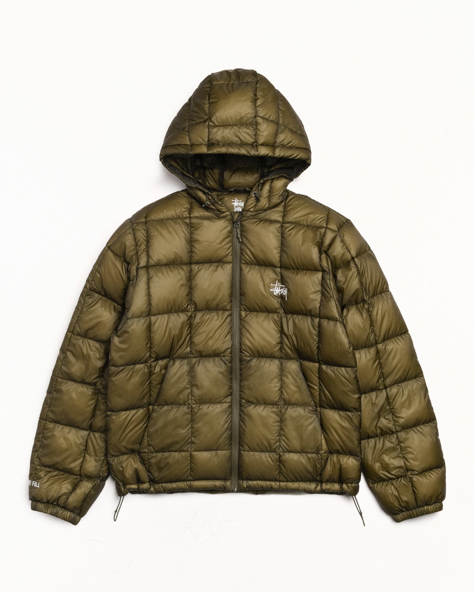 Midweight Hooded Puffer Olive - LIKELIHOOD