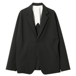 Miles Jacket - Poly Double Cloth Black - LIKELIHOOD