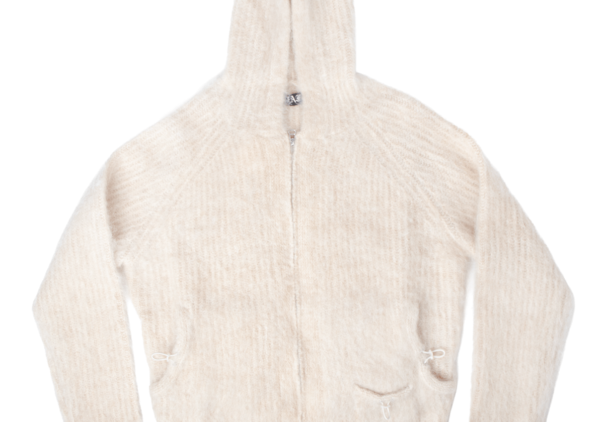 Mohair Hoodie Ecru - LIKELIHOOD
