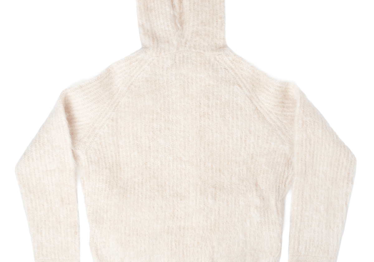 Mohair Hoodie Ecru - LIKELIHOOD