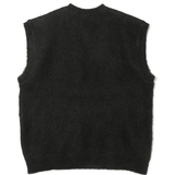 Mohair Knit Vest - Solid Black - LIKELIHOOD