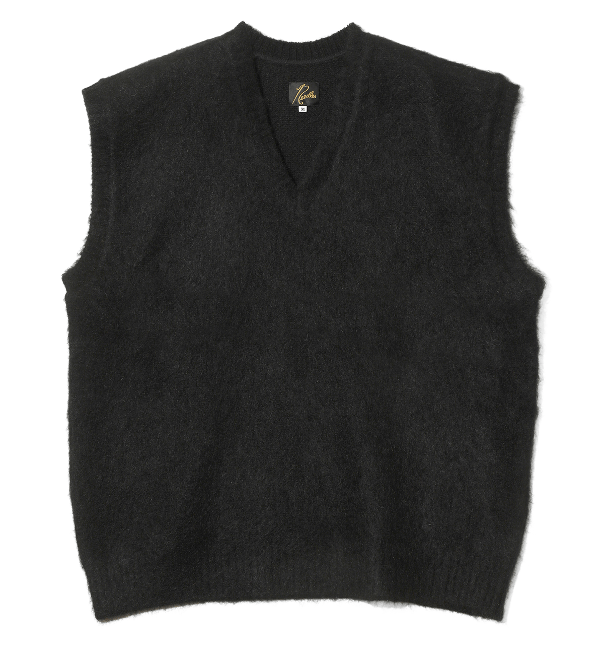 Mohair Knit Vest - Solid Black - LIKELIHOOD