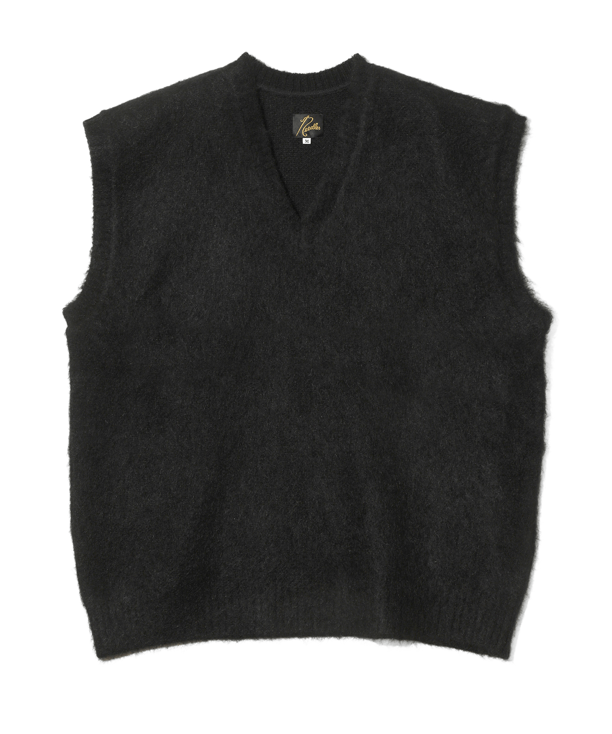 Mohair Knit Vest - Solid Black - LIKELIHOOD