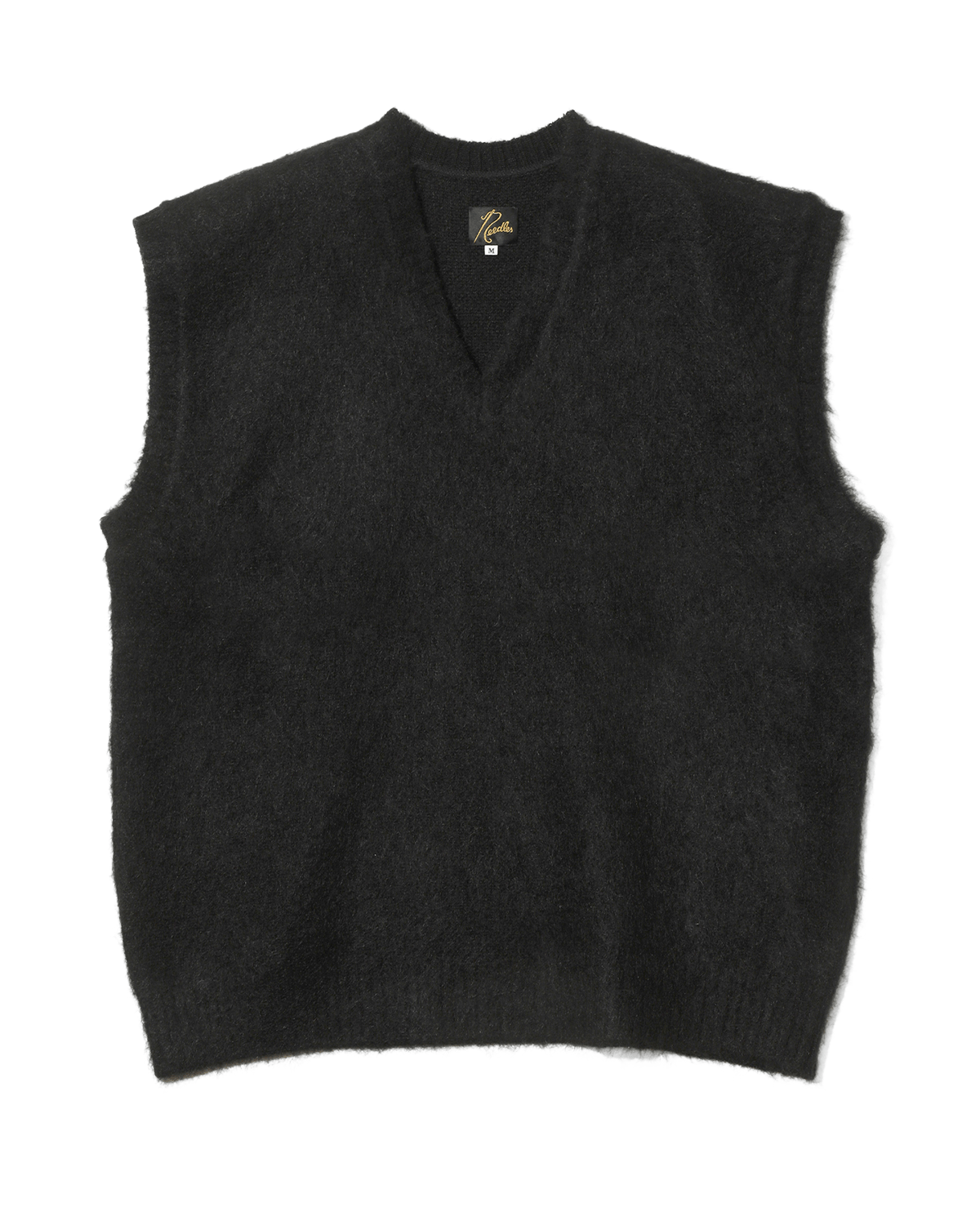 Mohair Knit Vest - Solid Black - LIKELIHOOD