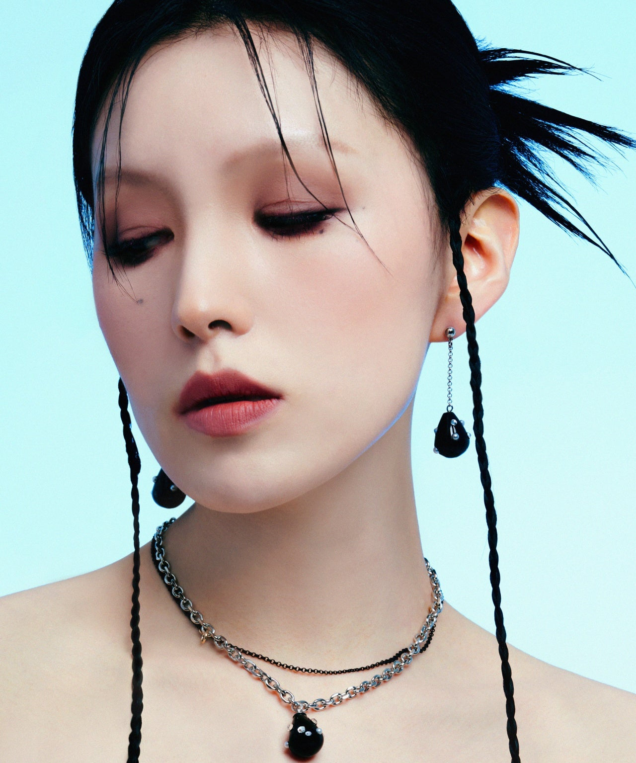 Moldy Drop Earrings Black - LIKELIHOOD
