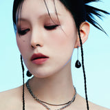 Moldy Drop Earrings Black - LIKELIHOOD