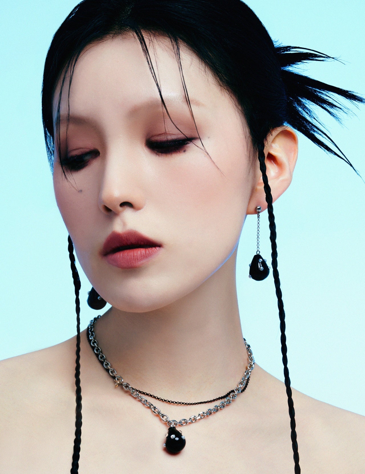 Moldy Drop Earrings Black - LIKELIHOOD