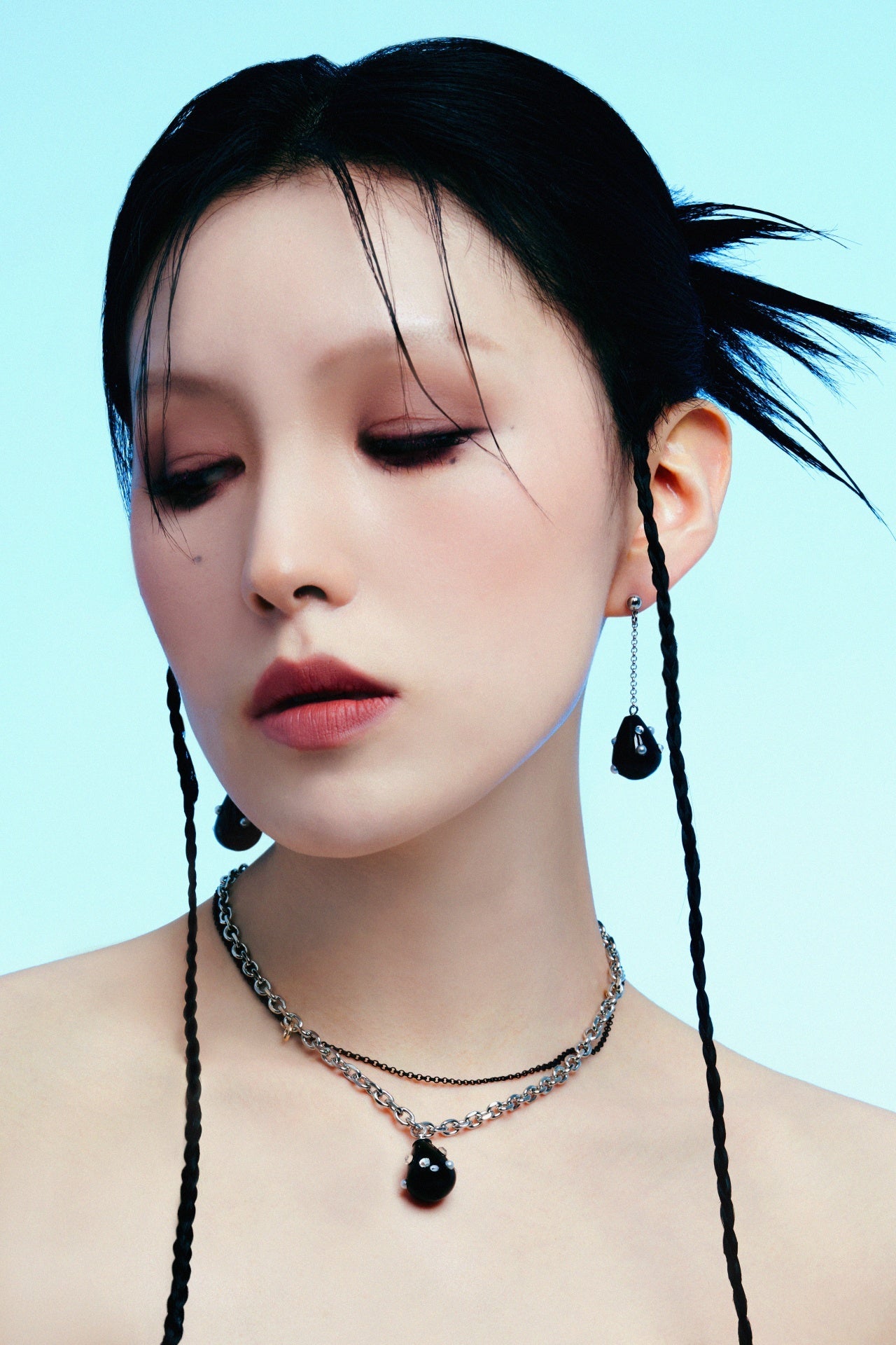 Moldy Drop Earrings Black - LIKELIHOOD