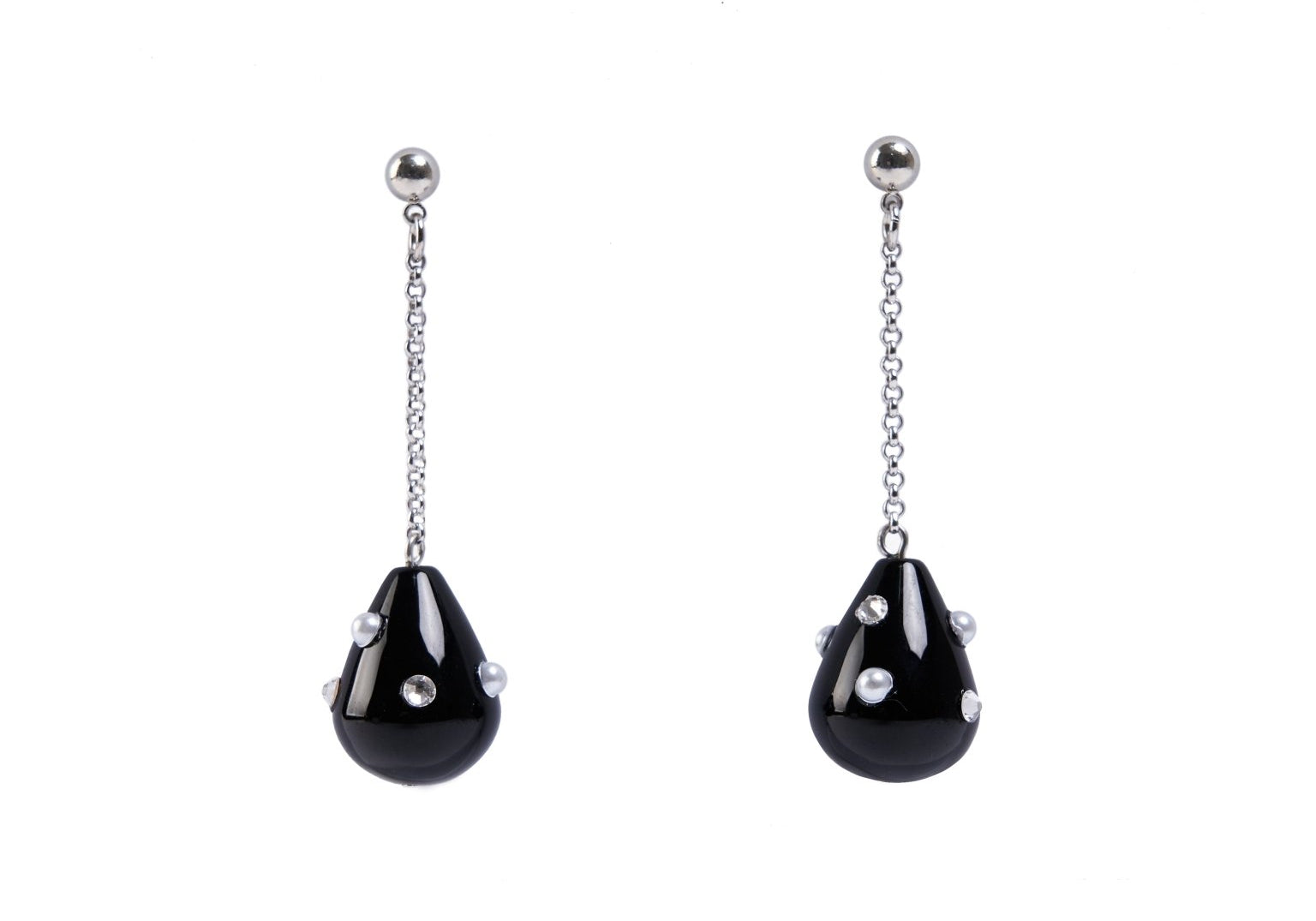 Moldy Drop Earrings Black - LIKELIHOOD