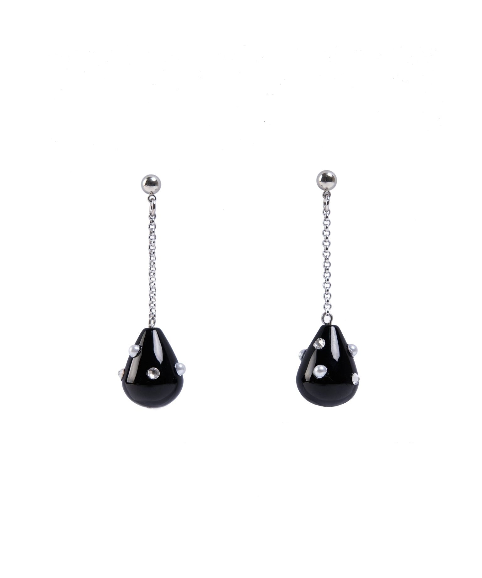 Moldy Drop Earrings Black - LIKELIHOOD
