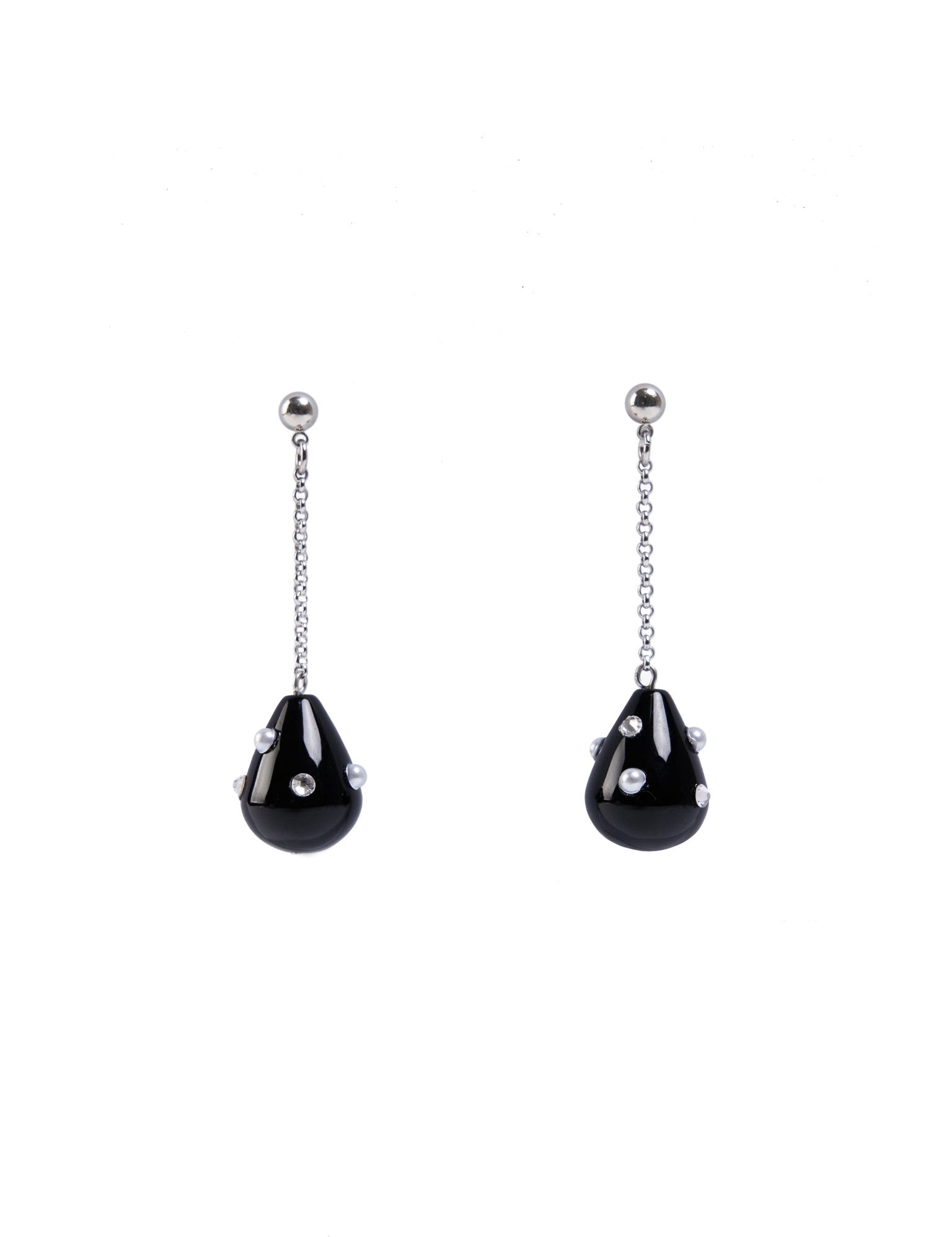 Moldy Drop Earrings Black - LIKELIHOOD