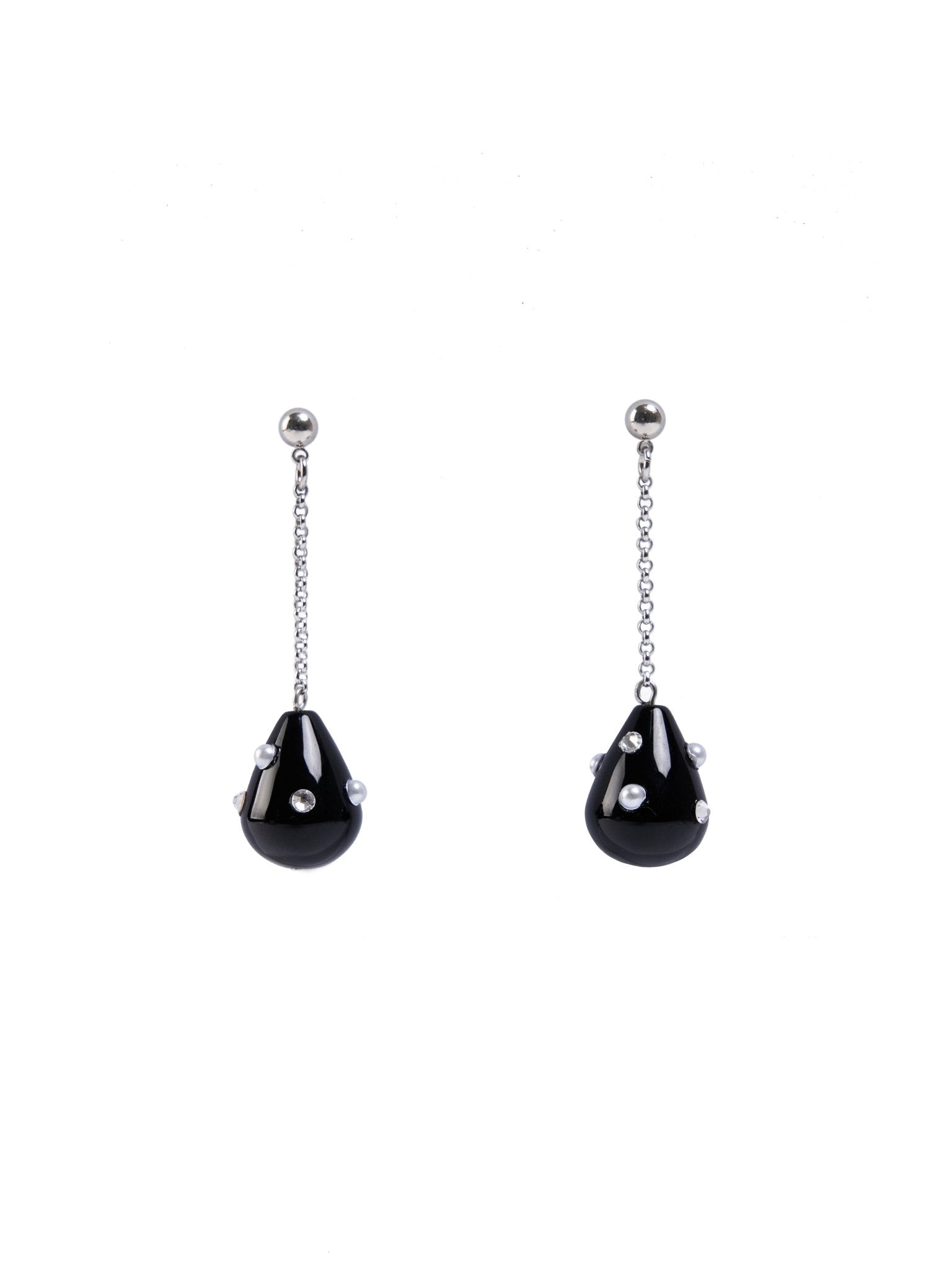 Moldy Drop Earrings Black - LIKELIHOOD