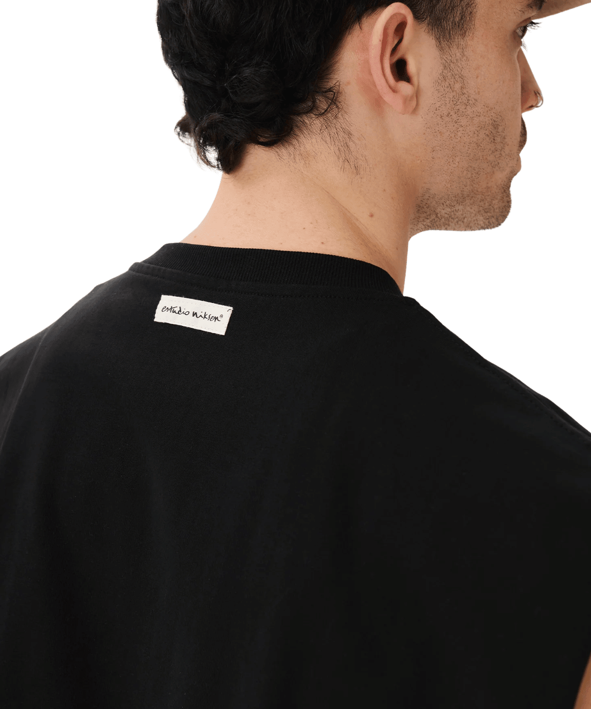 Muscle Cropped Tee Black - LIKELIHOOD