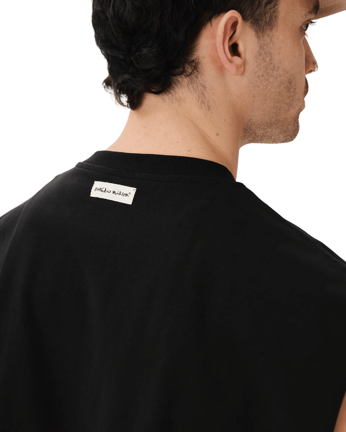 Muscle Cropped Tee Black - LIKELIHOOD