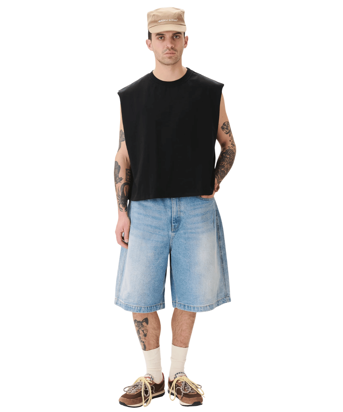 Muscle Cropped Tee Black - LIKELIHOOD