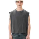 Muscle Cropped Tee Charcoal - LIKELIHOOD