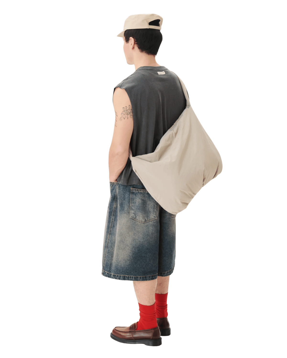 Muscle Cropped Tee Charcoal - LIKELIHOOD