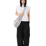 Muscle Cropped Tee White - LIKELIHOOD