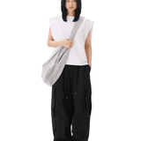 Muscle Cropped Tee White - LIKELIHOOD
