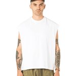Muscle Cropped Tee White - LIKELIHOOD