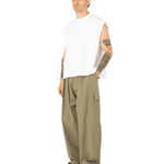 Muscle Cropped Tee White - LIKELIHOOD