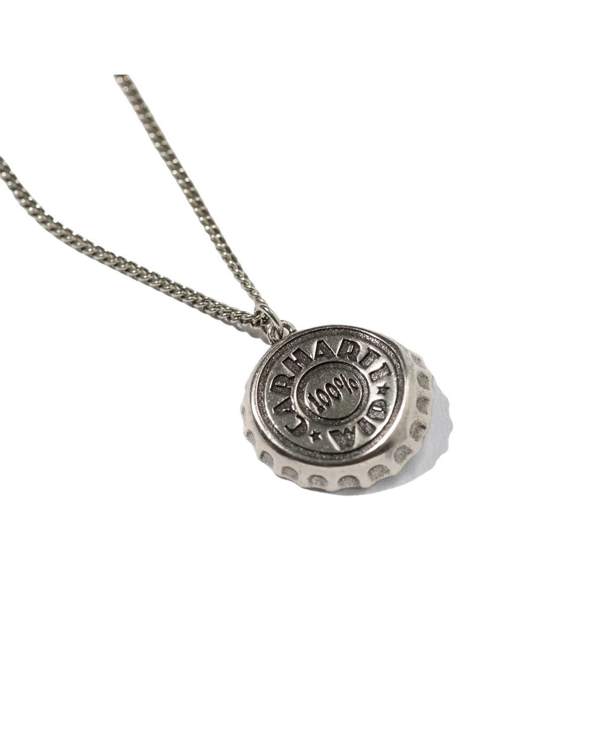 Bottle Cap Pendant Silver