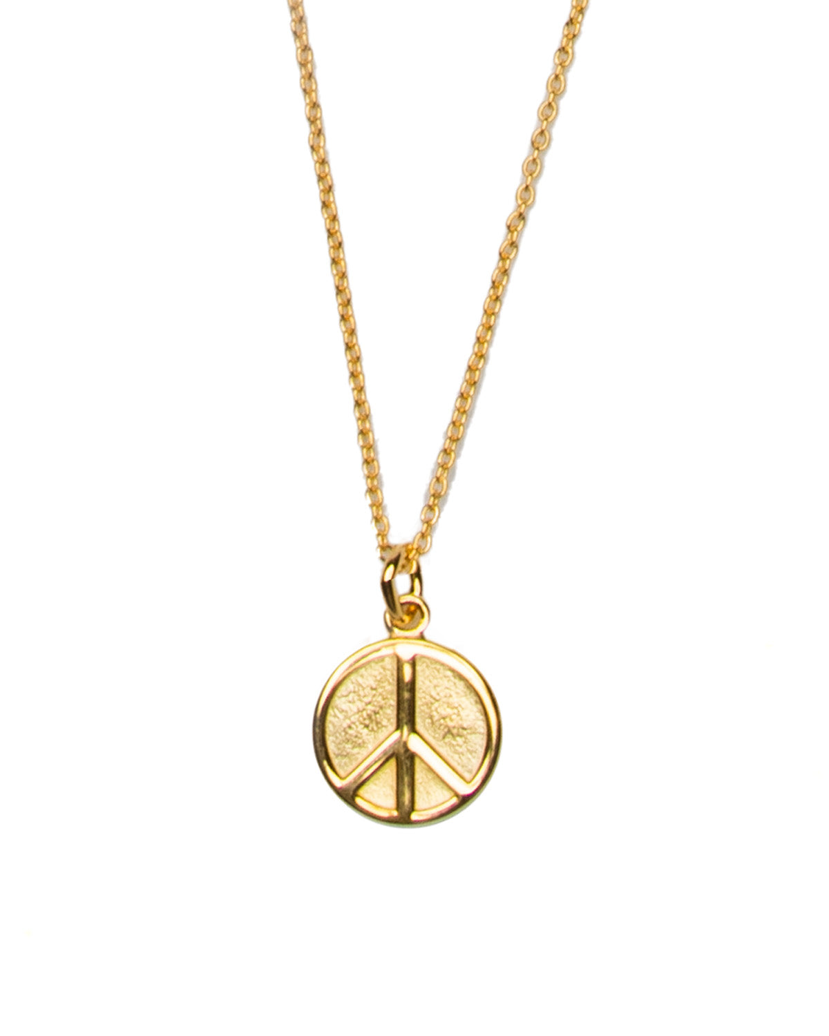 Peace Pendant 18k Gold Plated