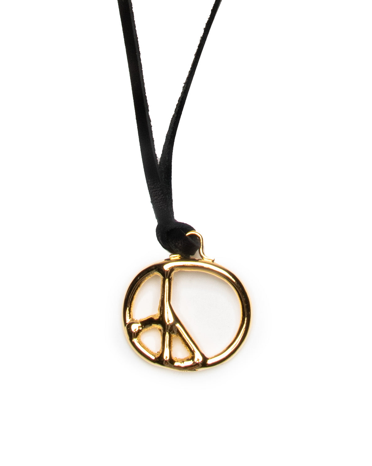 Peace Pendant - Brass Gold