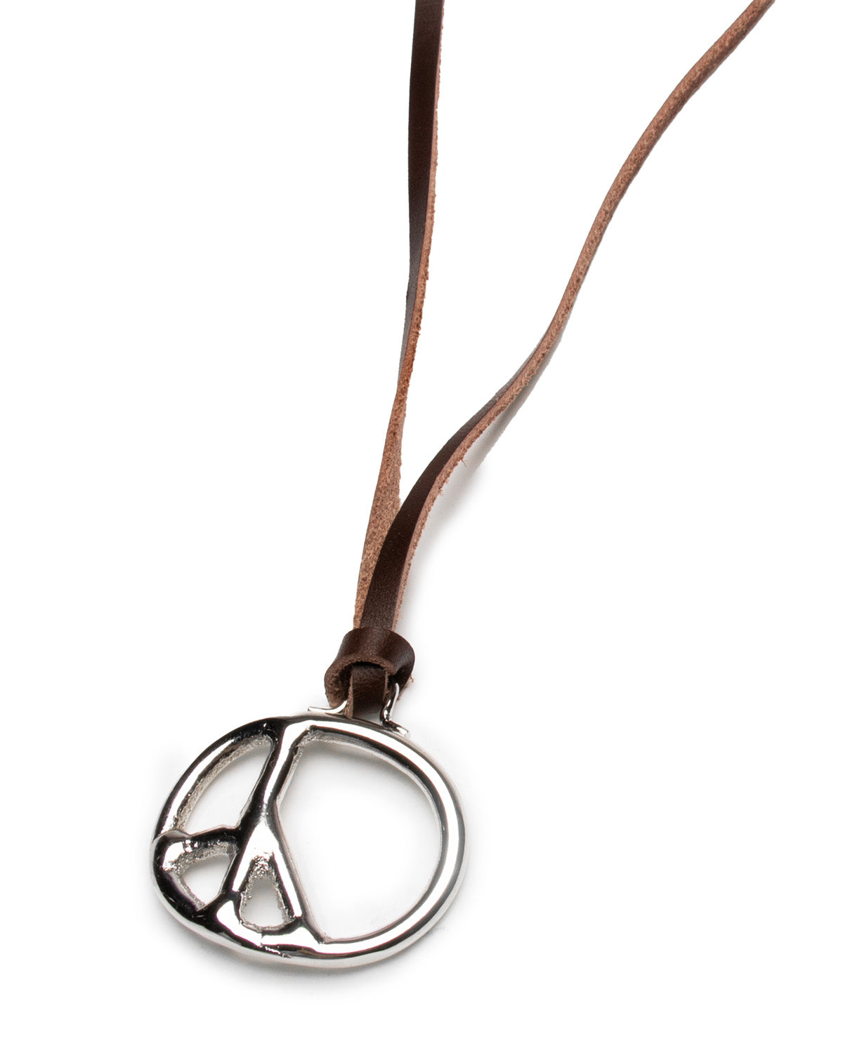 Peace Pendant - Brass Silver