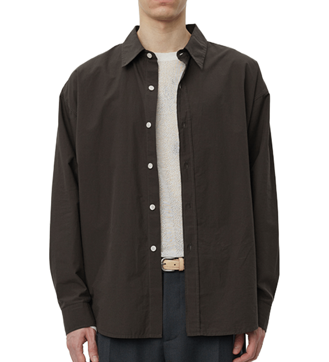 Network Shirt Brown Micro Structure - LIKELIHOOD