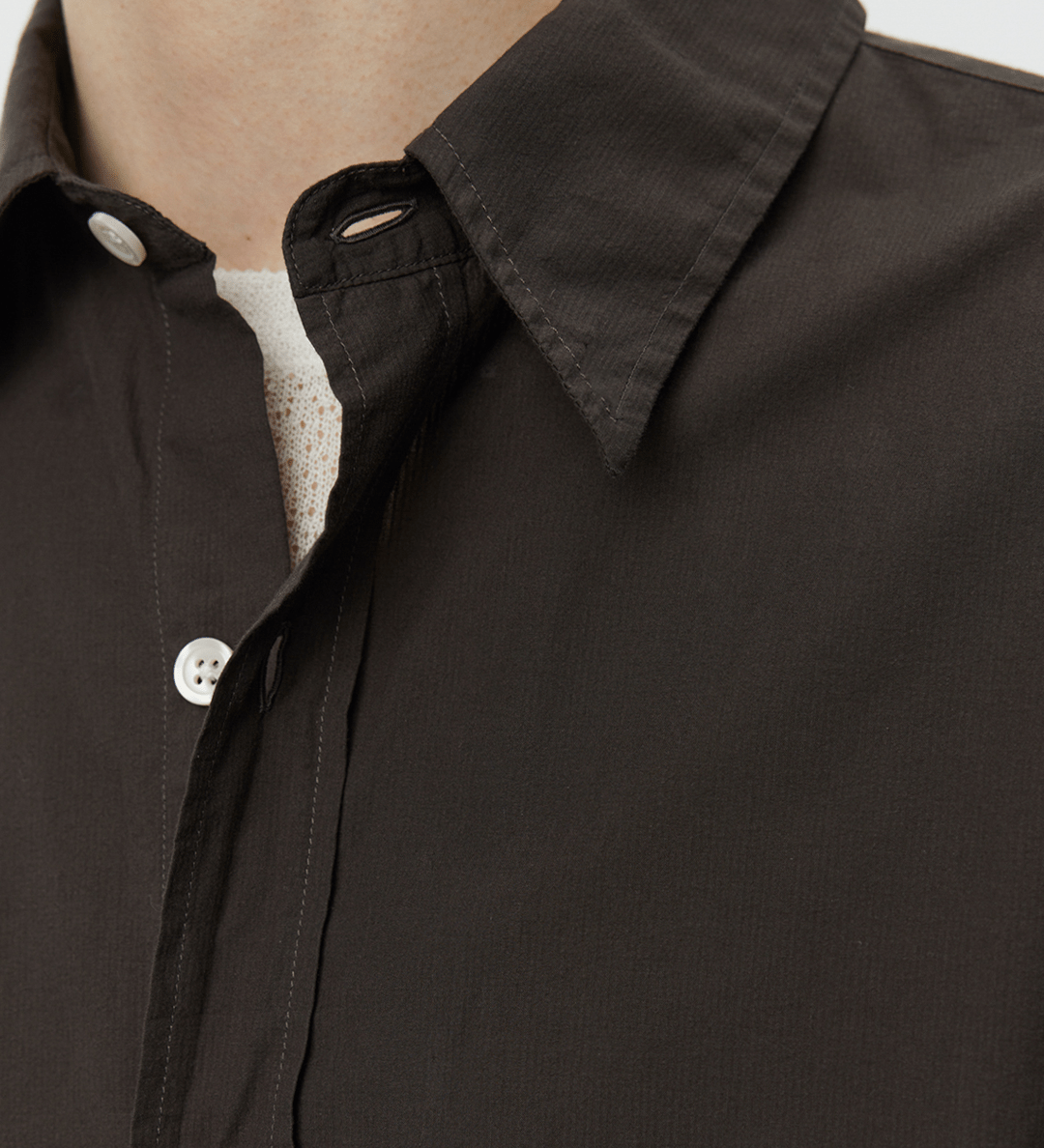 Network Shirt Brown Micro Structure - LIKELIHOOD