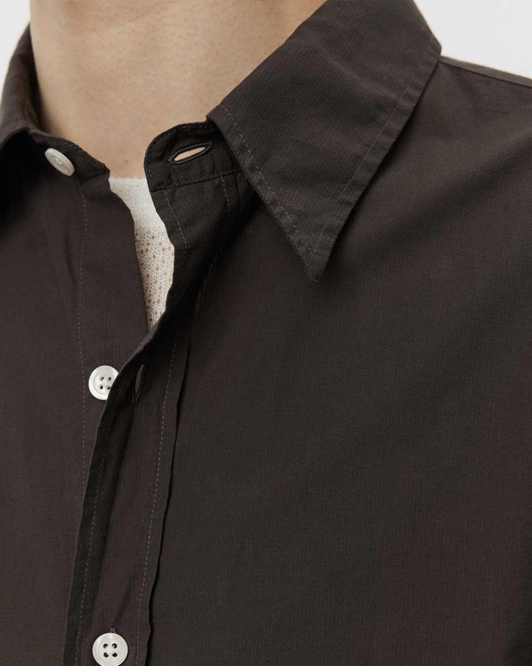 Network Shirt Brown Micro Structure - LIKELIHOOD