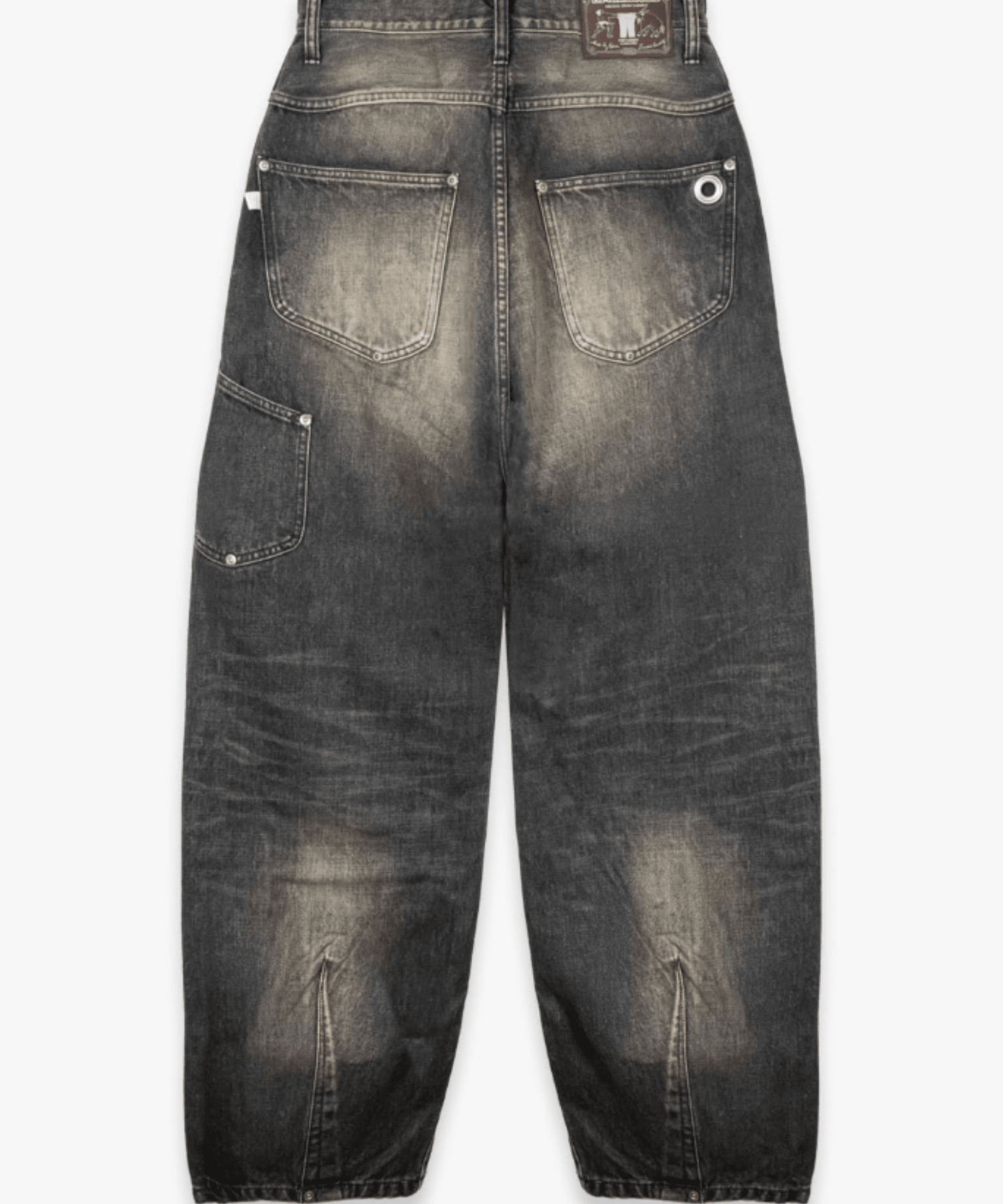 NEWCOMMUNE Baggy Denim Pants Black - LIKELIHOOD