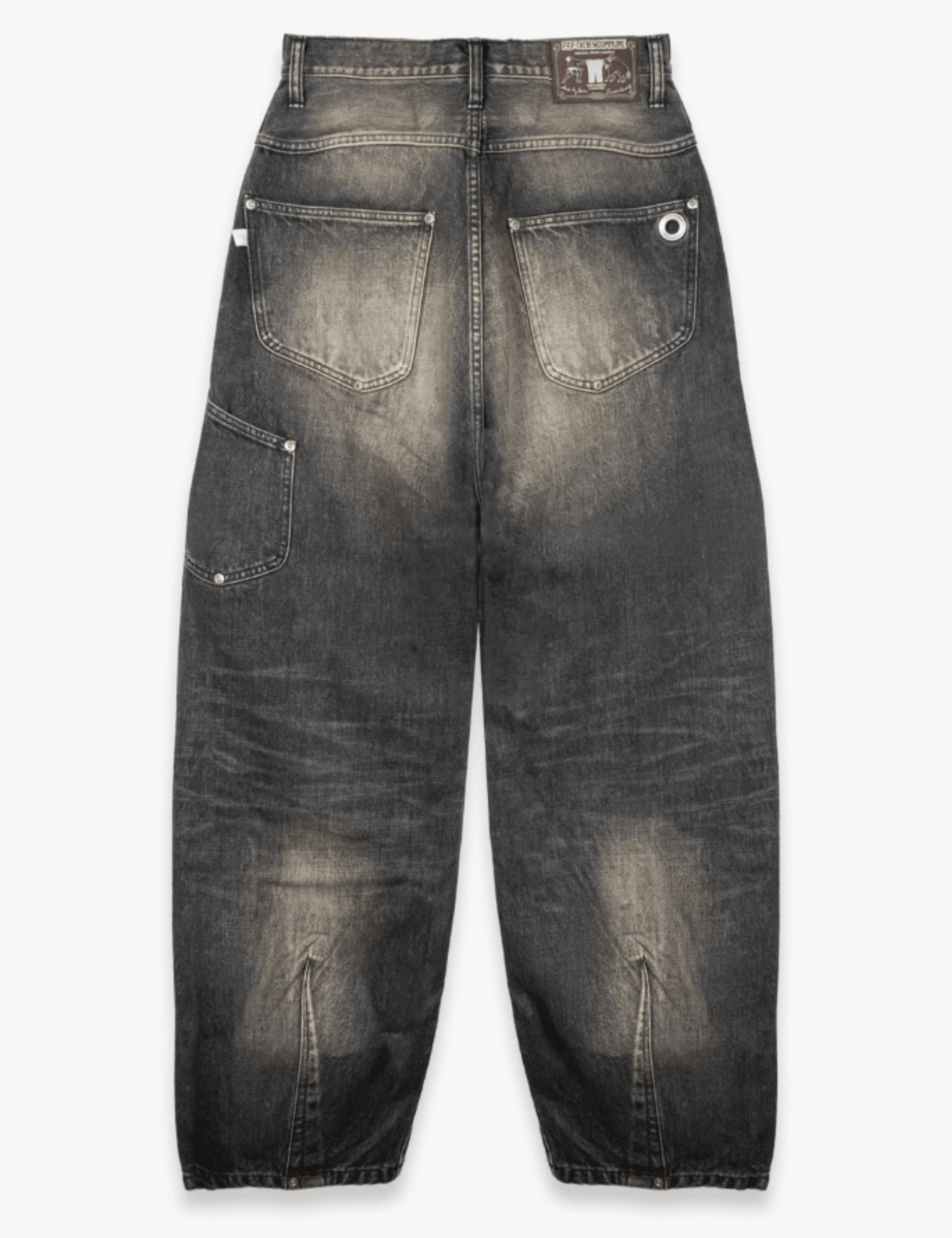 NEWCOMMUNE Baggy Denim Pants Black - LIKELIHOOD