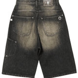 NEWCOMMUNE Baggy Denim Shorts Black - LIKELIHOOD