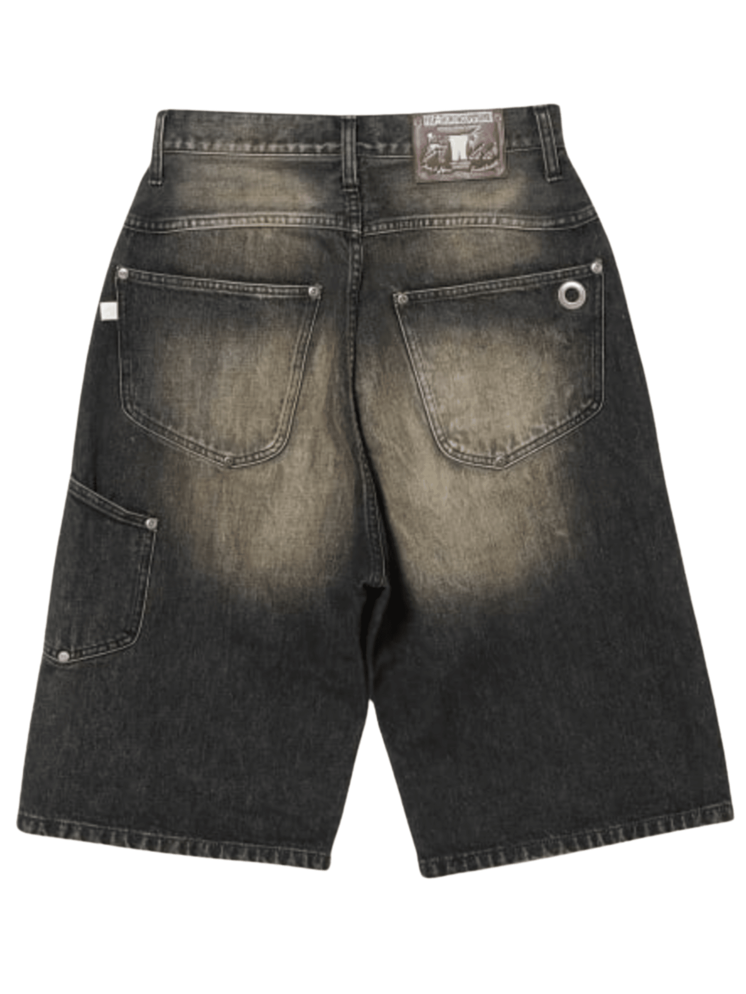 NEWCOMMUNE Baggy Denim Shorts Black - LIKELIHOOD