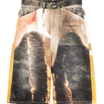 NEWCOMMUNE Baggy Denim Shorts Forest - LIKELIHOOD